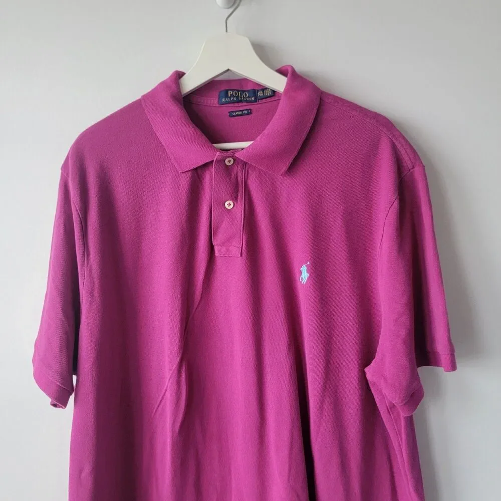 Polo Ralph Lauren men's classic fit shirt size XXL short sleeve‎ Cotton